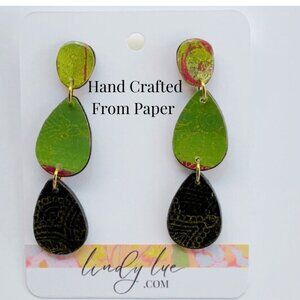 Hand Crafted Dangle Earrings Colorful Fashion Cocktail Earrings Jewelry